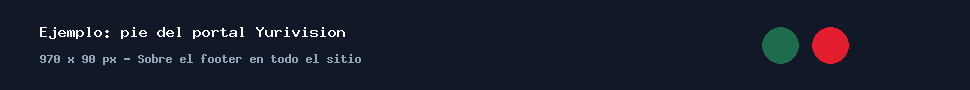 Ejemplo de banner sobre el pie de página del portal